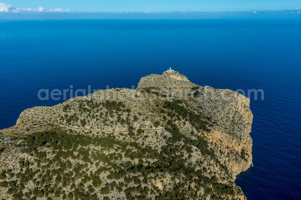 Pollenca from above - Peninsula Formentor with Cape in Pollenca in Balearische Insel Mallorca, Spain