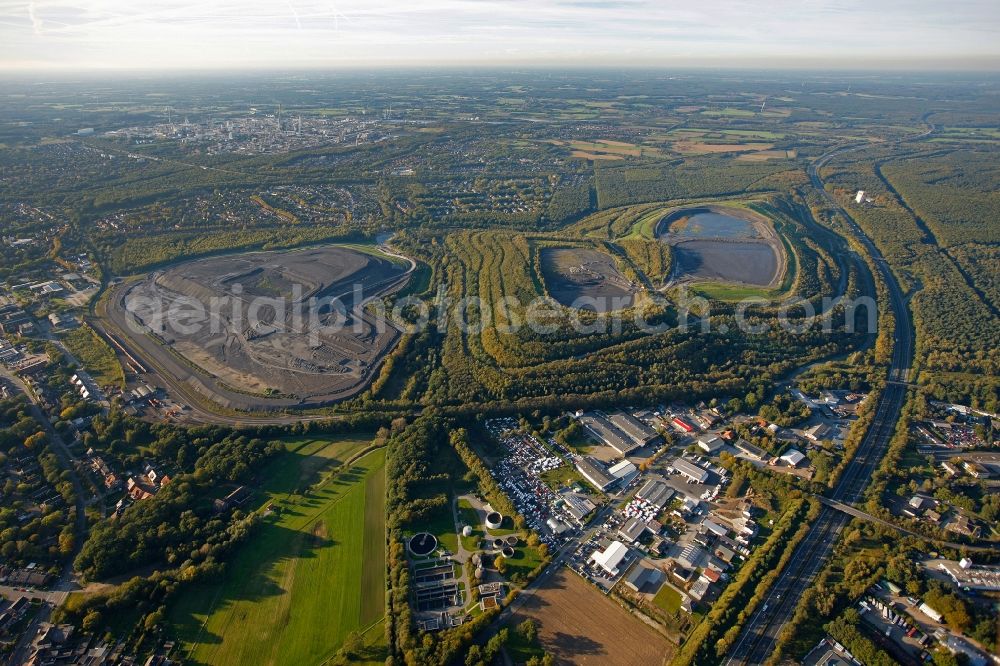 Aerial photograph Marl - View of the dump Brinkfortsheide in Marl in the state North Rhine-Westphalia