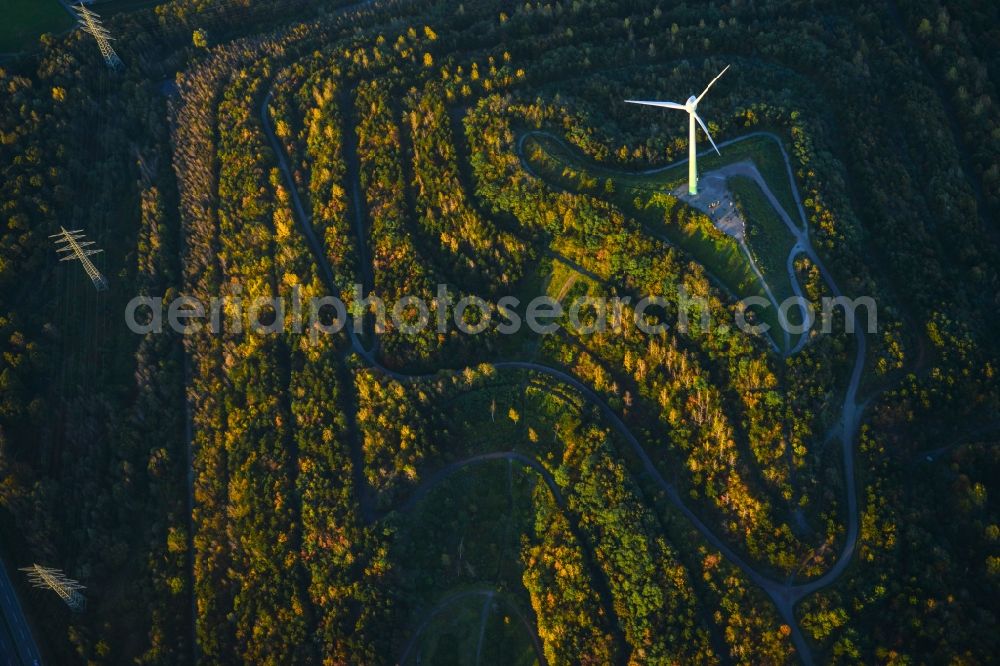 Aerial image Herten - View of the heap Hoheward in Herten in the state North Rhine-Westphalia