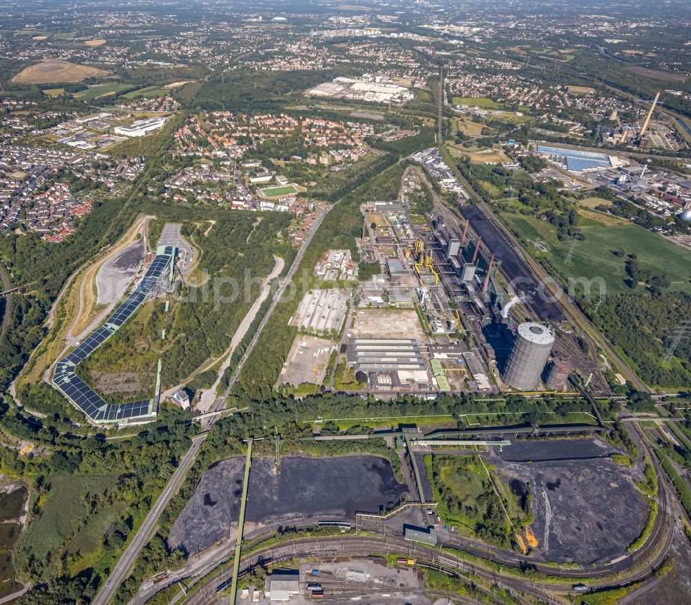 Aerial image Bottrop - Prosper heap on the north side of the Alpincenter in Bottrop in the state of North Rhine-Westphalia, Germany