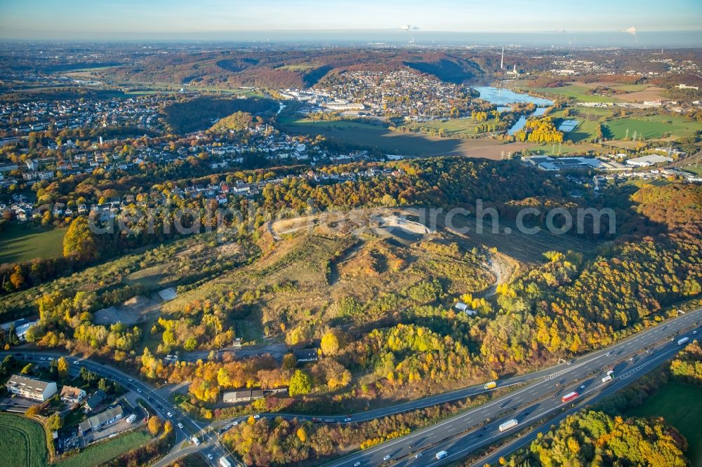 Wetter (Ruhr) from the bird's eye view: Halde Tonsberg in Wetter (Ruhr) in the state North Rhine-Westphalia