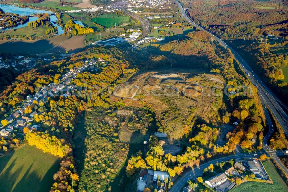 Aerial photograph Wetter (Ruhr) - Halde Tonsberg in Wetter (Ruhr) in the state North Rhine-Westphalia