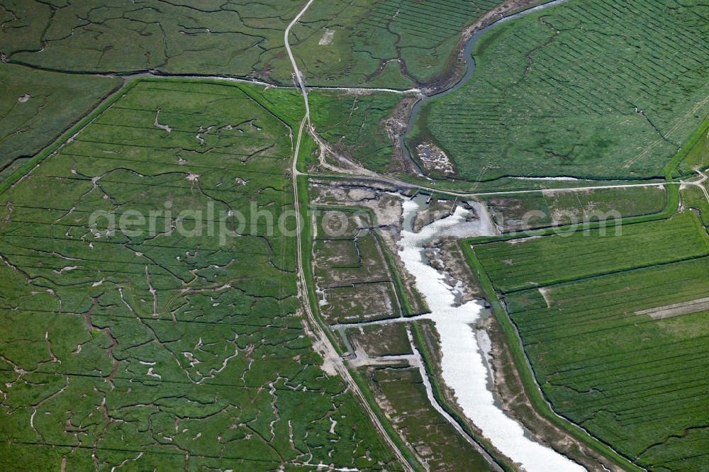 Aerial photograph Langeneß - Langeneß is a municipality in the district of Nordfriesland in Schleswig-Holstein