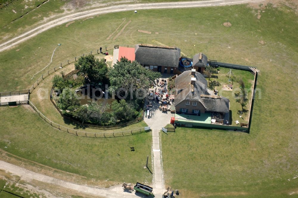 Pellworm from the bird's eye view: Hallig Suedfall in Pellworm in Schleswig-Holstein. Wadden Sea at low tide. Top Pellworm