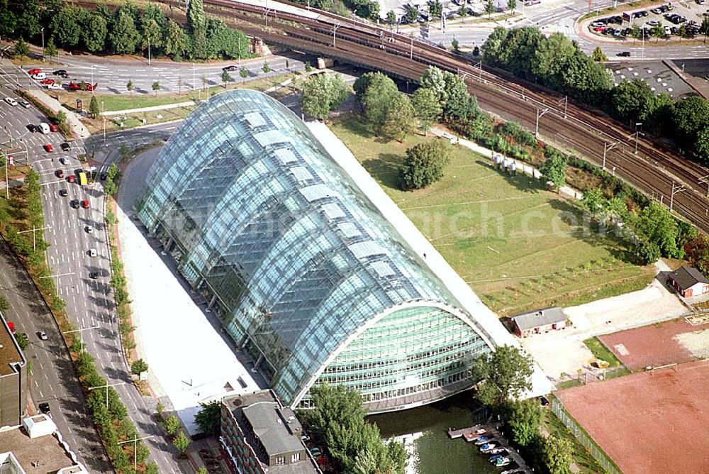 Aerial photograph Hamburg - Hamburg Blick auf Am Berliner Tor / Büro- und Geschäftshausneubau in Hamburg. Architekt: Bothe, Richter, Teherani, Hamburg, Bauherr: Becken Investitionen und Vermögensverwaltung Bauzeit: August 1998 - Ende 2001