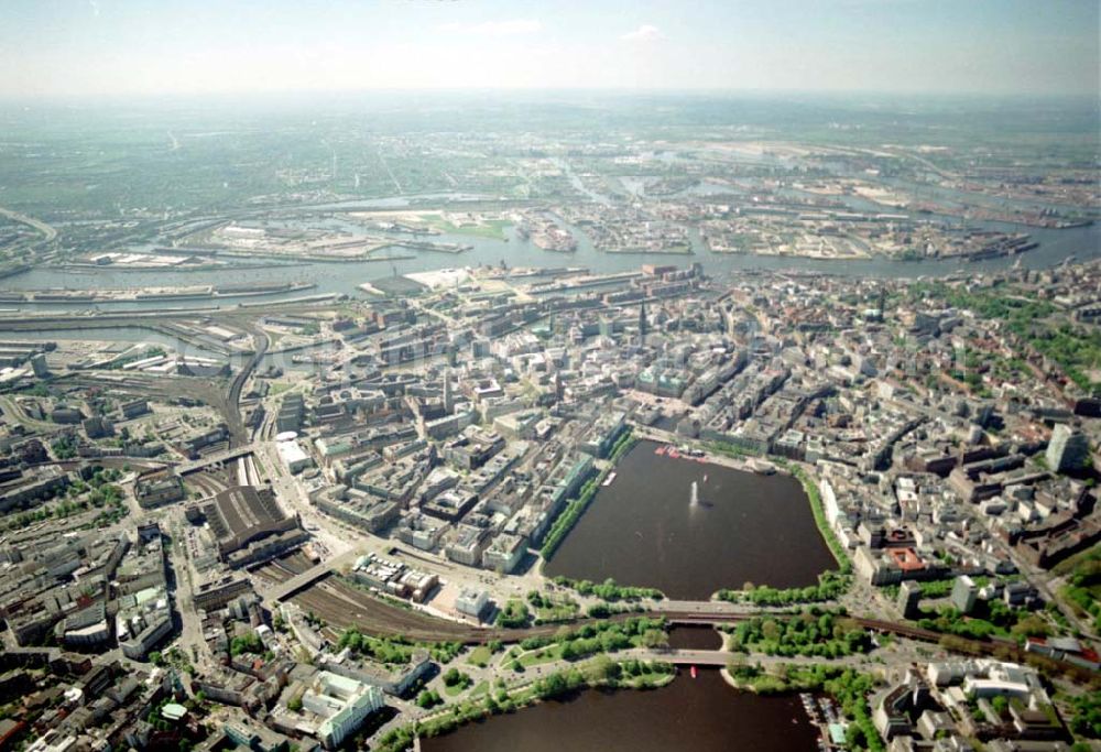 Aerial image Hamburg - Hamburger Altstadt