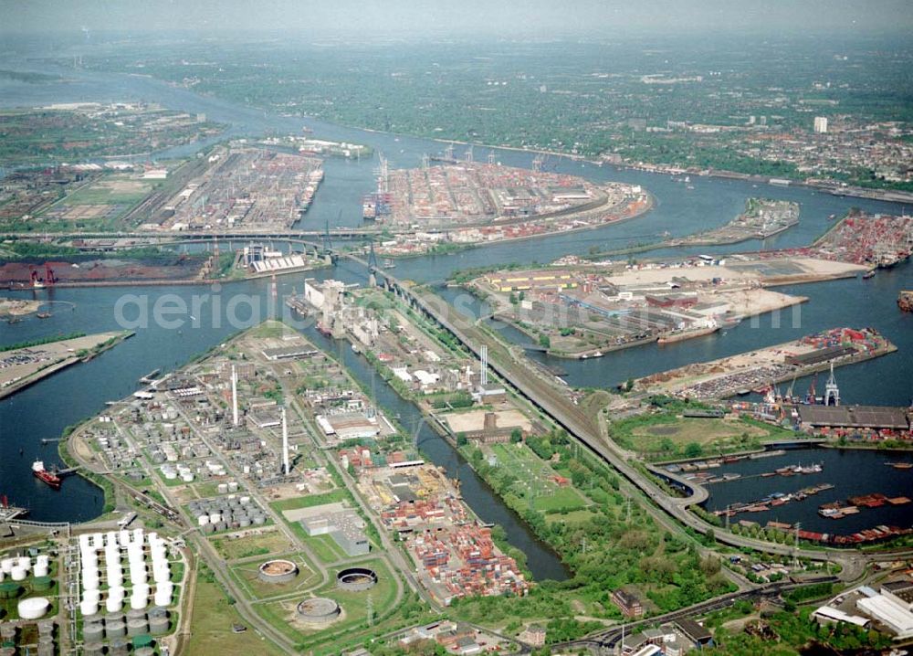 Hamburg from the bird's eye view: Hamburger Hafen