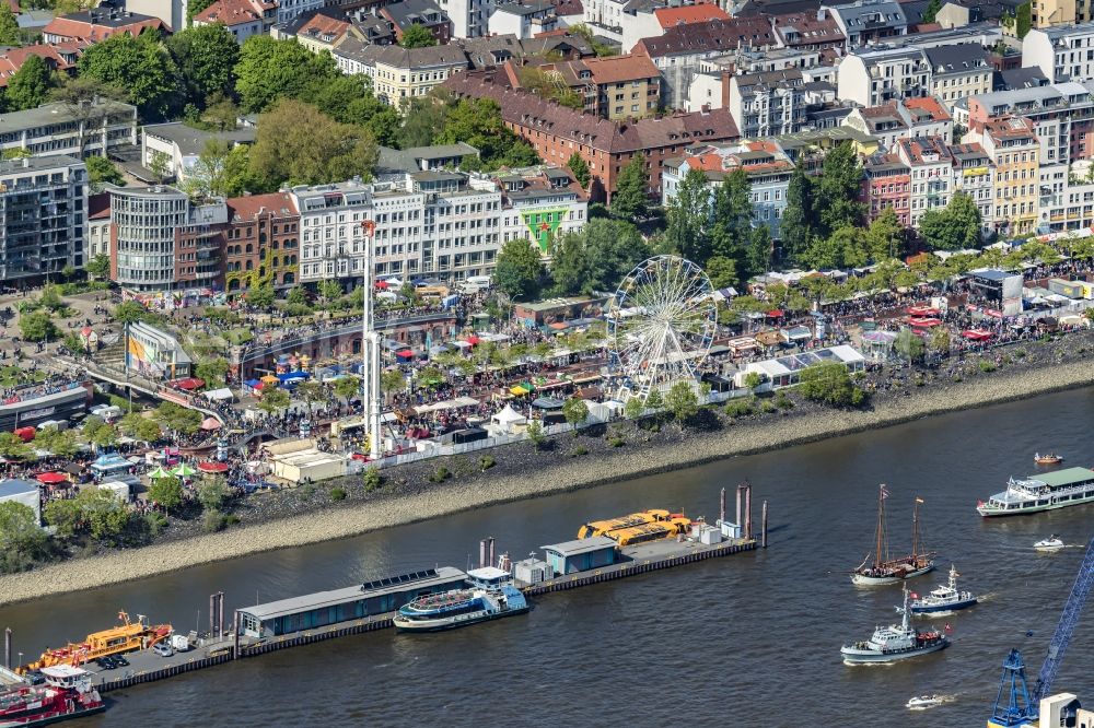 Aerial photograph Hamburg - Birthday in Hamburg Germany