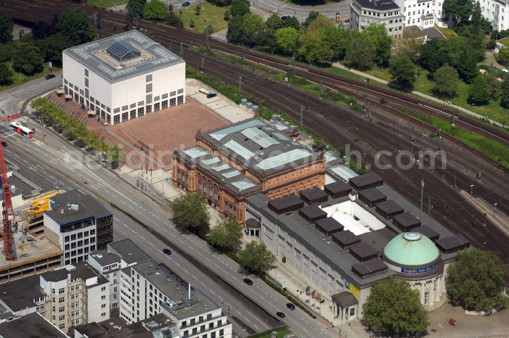 Aerial image Hamburg - The Hamburger Kunsthalle is an art museum in Hamburg, Germany. It consists of three connected buildings located in the city center