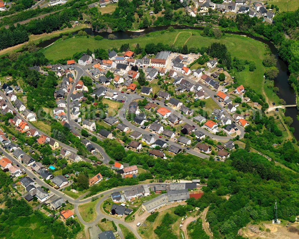 Idar-Oberstein from the bird's eye view: District view of Hammerstein in Idar-Oberstein in the state Rhineland-Palatinate