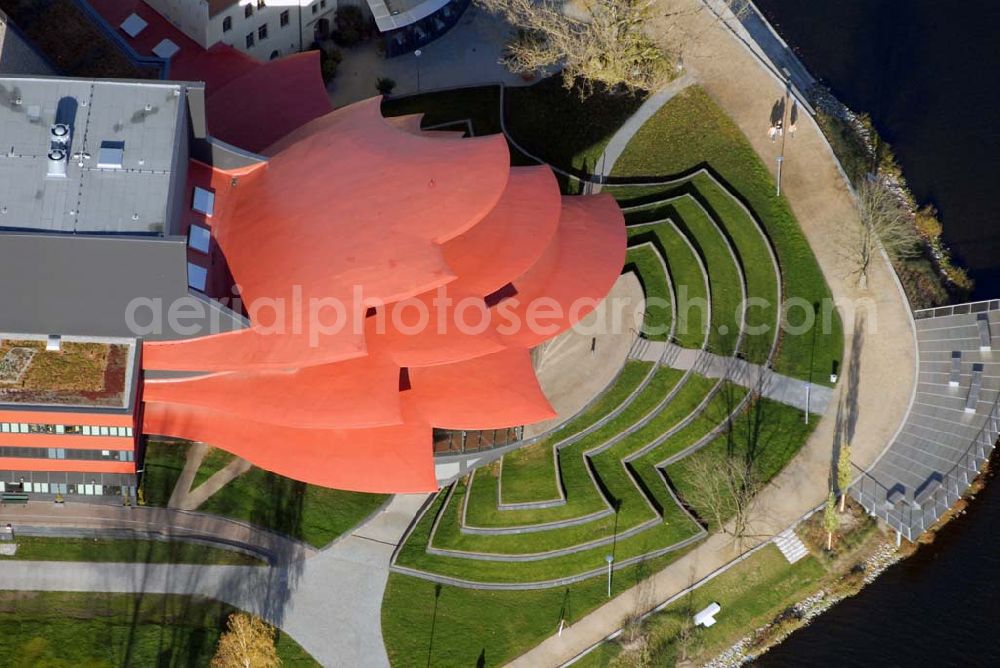 Potsdam from the bird's eye view: Blick auf das Hans Otto Theater in der Schiffbauergasse 11, 14467 Potsdam - Telefon: (0331) 981 18 - http://