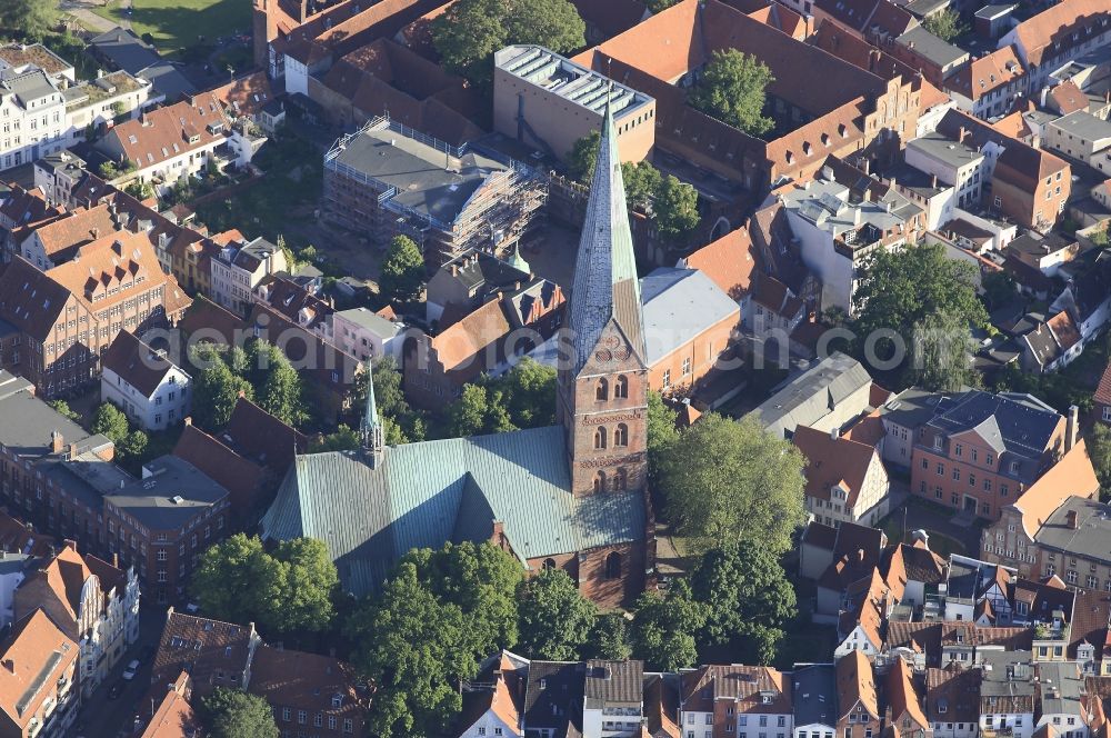 Lübeck from above - Hanseatic City of Luebeck in Schleswig-Holstein