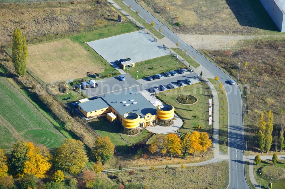 Aerial photograph Wernigerode - View of the popular cake house No. 1 in Wernigerode in the Harz Baumkuchen Friedrich