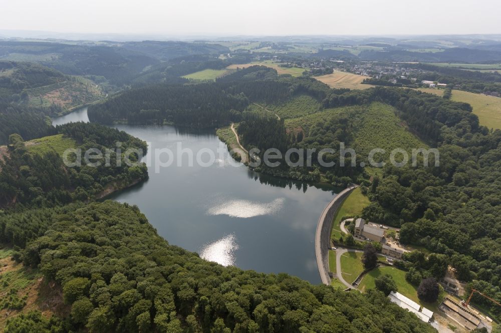 Hagen OT Haspe from the bird's eye view: Hasper dam in the village district haspe of Hagen in North Rhine-Westphalia