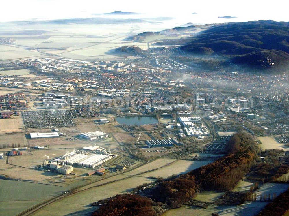 Aerial image Wernigerode - 10.12.2004 Wernigerode, Stadtgebiet West mit Hasseröder Brauerei in Wernigerode.