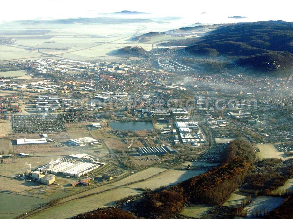 Aerial photograph Wernigerode - 10.12.2004 Wernigerode, Stadtgebiet West mit Hasseröder Brauerei in Wernigerode.