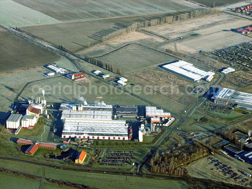 Aerial image Wernigerode - 10.12.2004 Wernigerode, Stadtgebiet West mit Hasseröder Brauerei in Wernigerode.