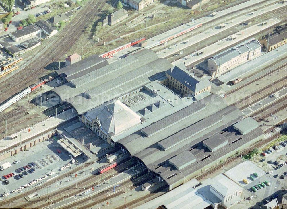 Halle / Saale from the bird's eye view: Hauptbahnhof in Halle an der Saale / Sachsen-Anhalt.