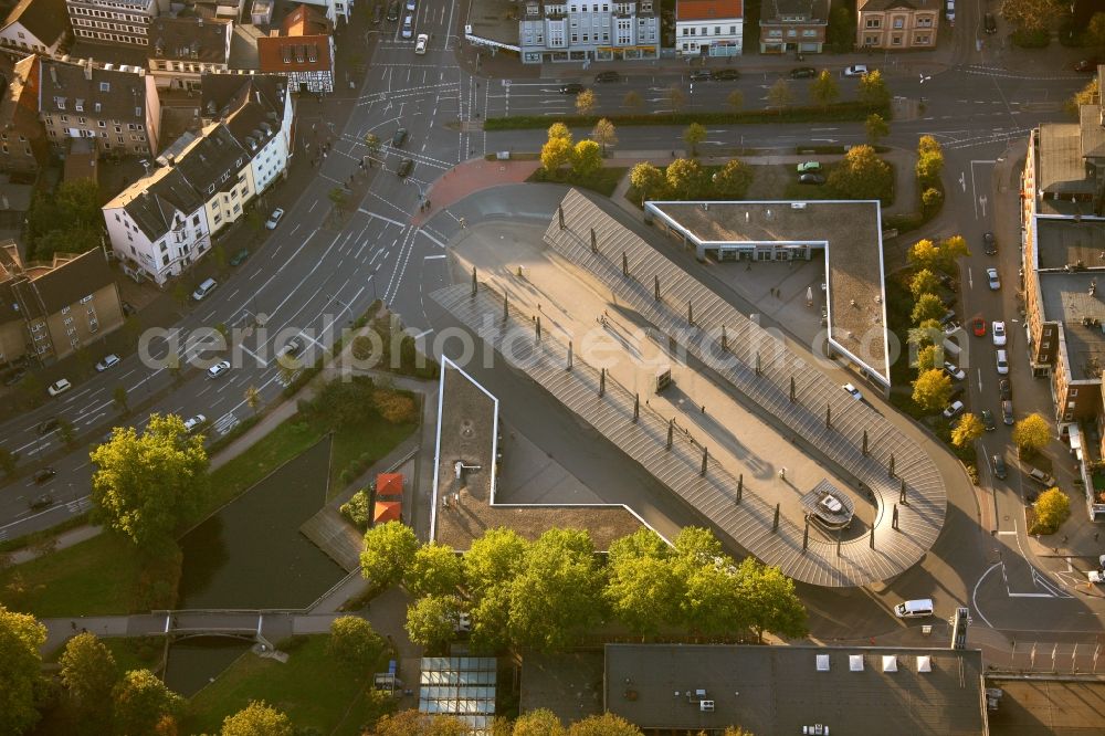 Recklinghausen from above - View of the Recklinghausen main station in the state of north Rhine-Westphalia