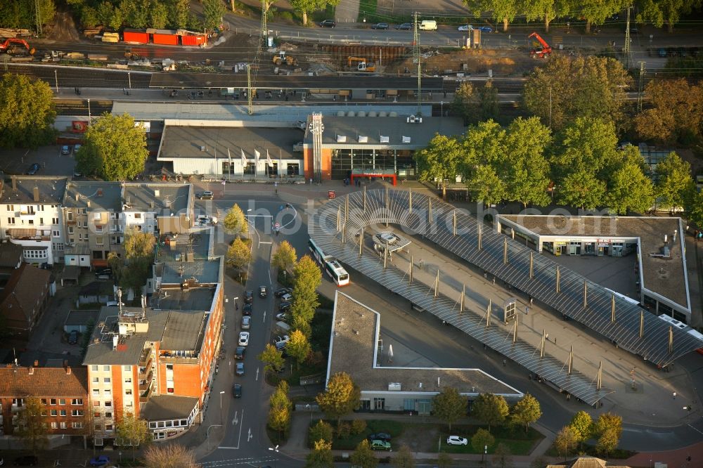 Aerial image Recklinghausen - View of the Recklinghausen main station in the state of north Rhine-Westphalia
