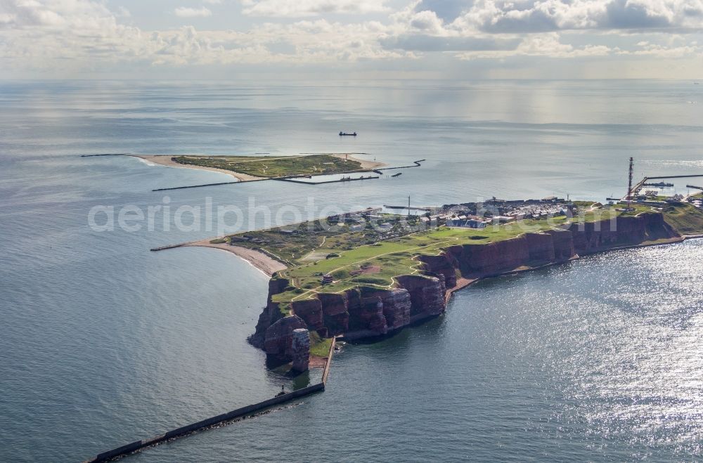 Aerial image Helgoland - MainIsland in Helgoland in the state Schleswig-Holstein, Germany