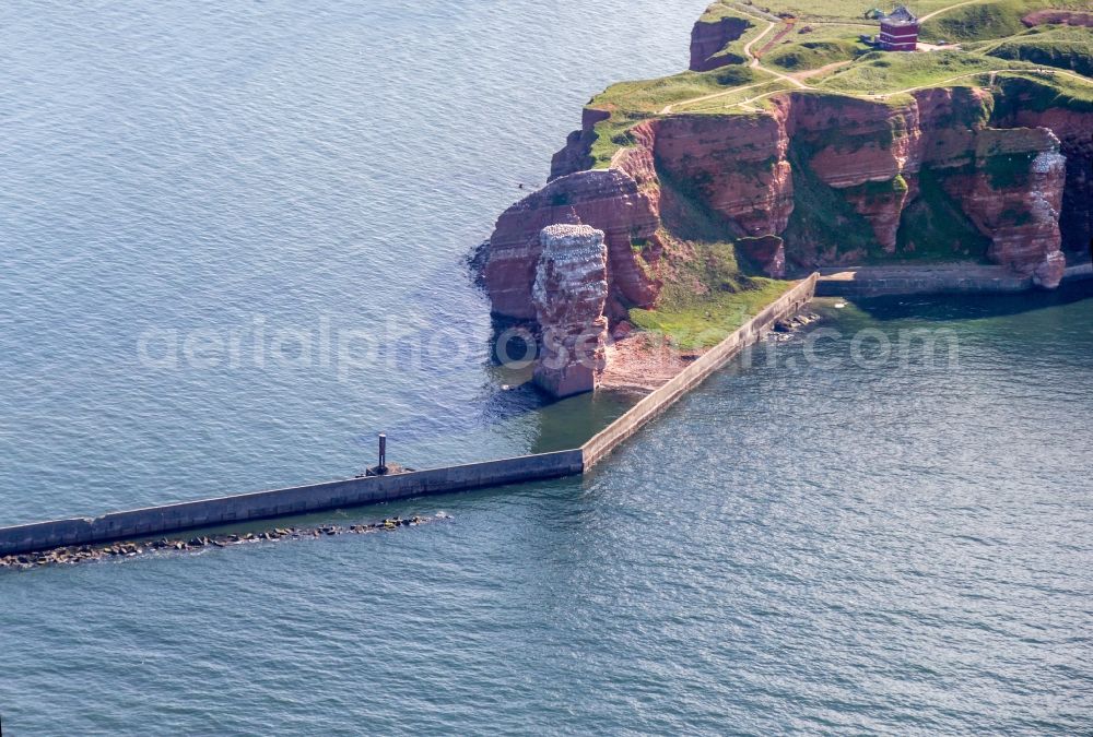 Aerial photograph Helgoland - MainIsland in Helgoland in the state Schleswig-Holstein, Germany