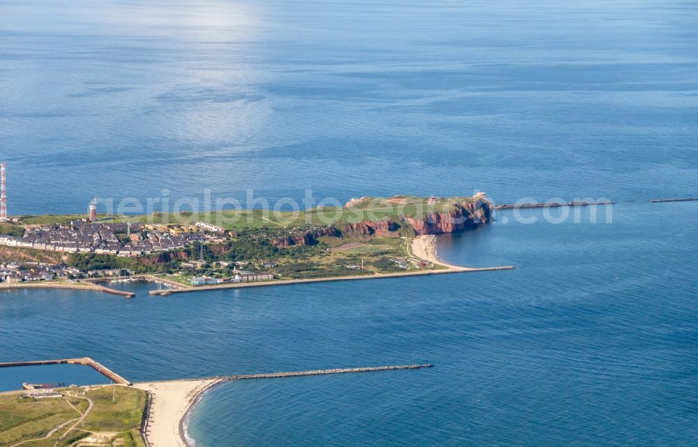 Helgoland from the bird's eye view: MainIsland in Helgoland in the state Schleswig-Holstein, Germany