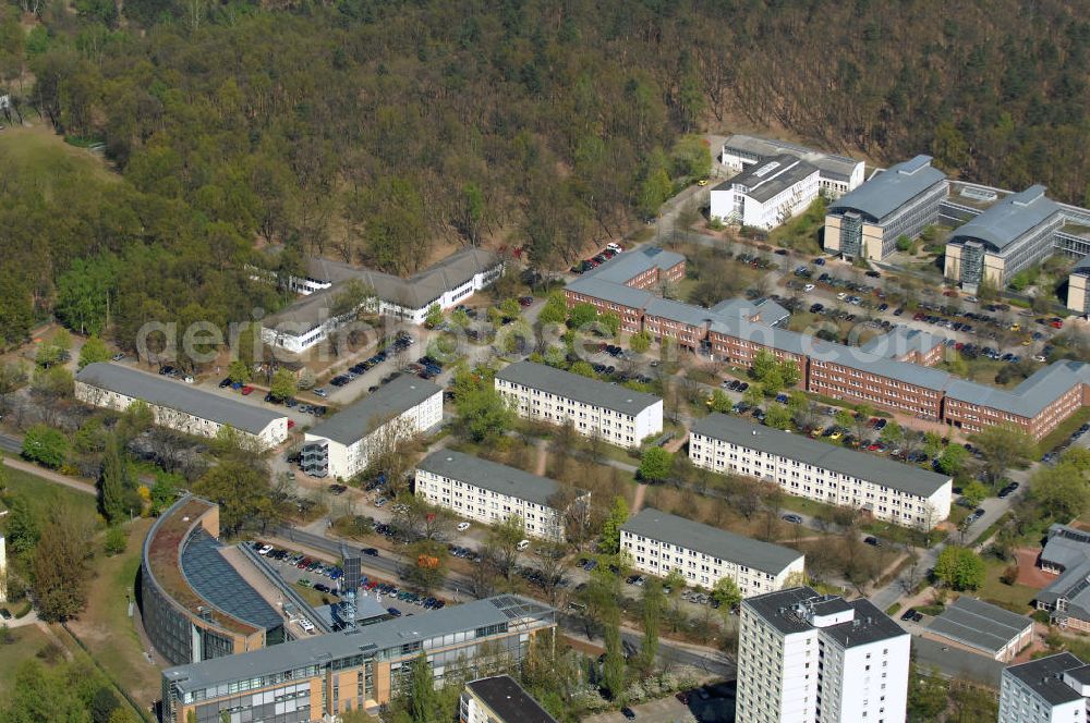 Aerial image POTSDAM - Blick auf den Hauptsitz des Landesbetrieb Straßenwesen Brandenburg (LS) an der Steinstraße 104-106 in 14480 Potsdam, Telefon: 0331 2334-274, Fax: 0331 2334-282 E-Mail: P.PoststelleLS@ls.brandenburg.de