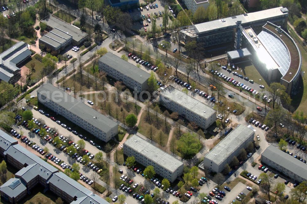 Aerial image POTSDAM - Blick auf den Hauptsitz des Landesbetrieb Straßenwesen Brandenburg (LS) an der Steinstraße 104-106 in 14480 Potsdam, Telefon: 0331 2334-274, Fax: 0331 2334-282 E-Mail: P.PoststelleLS@ls.brandenburg.de