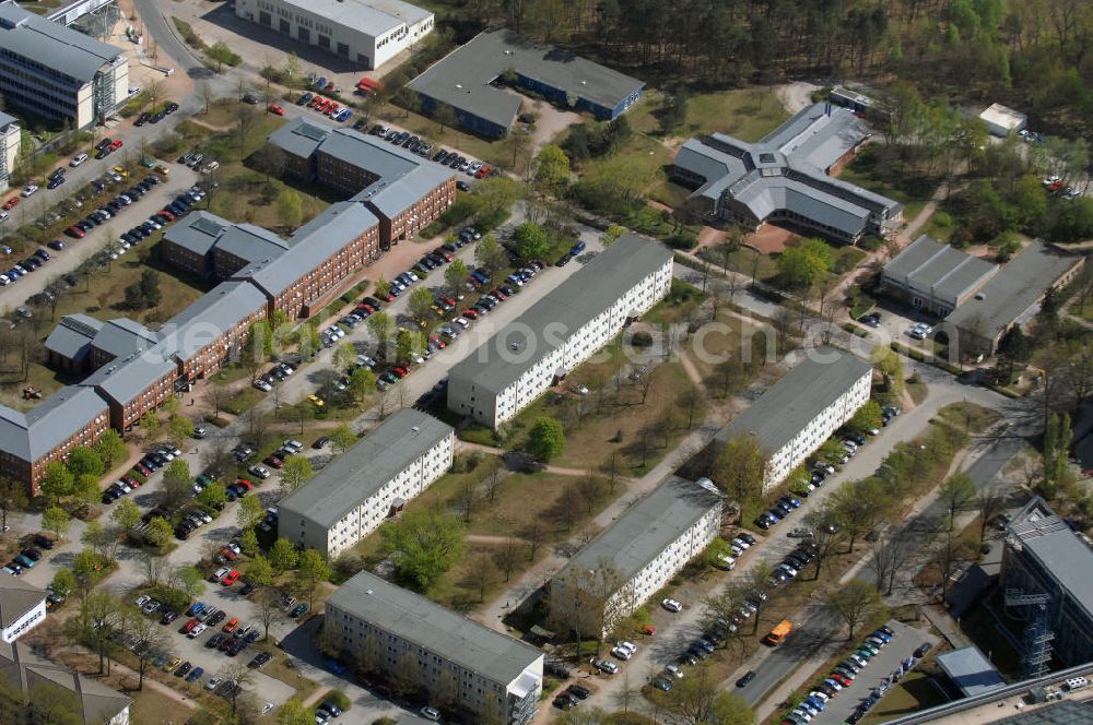 Aerial image POTSDAM - Blick auf den Hauptsitz des Landesbetrieb Straßenwesen Brandenburg (LS) an der Steinstraße 104-106 in 14480 Potsdam, Telefon: 0331 2334-274, Fax: 0331 2334-282 E-Mail: P.PoststelleLS@ls.brandenburg.de