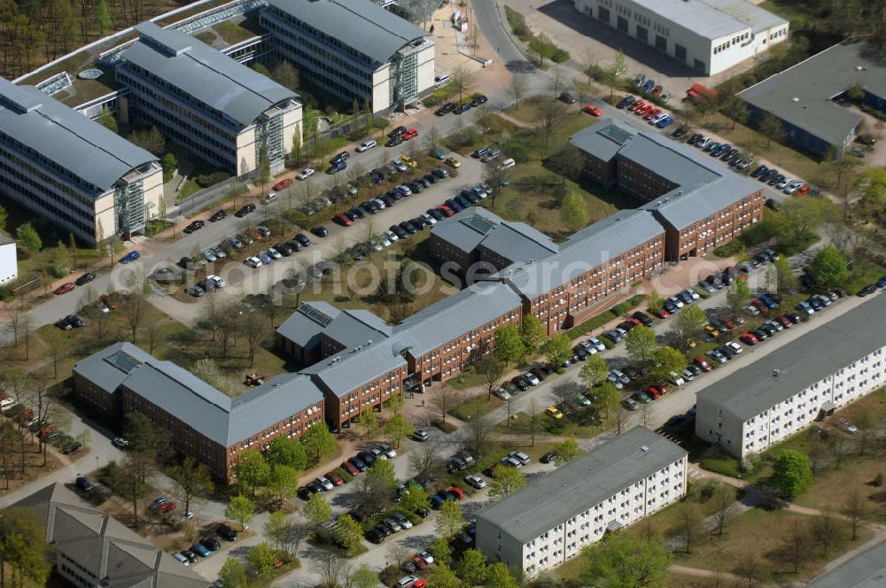 Aerial photograph POTSDAM - Blick auf den Hauptsitz des Landesbetrieb Straßenwesen Brandenburg (LS) an der Steinstraße 104-106 in 14480 Potsdam, Telefon: 0331 2334-274, Fax: 0331 2334-282 E-Mail: P.PoststelleLS@ls.brandenburg.de