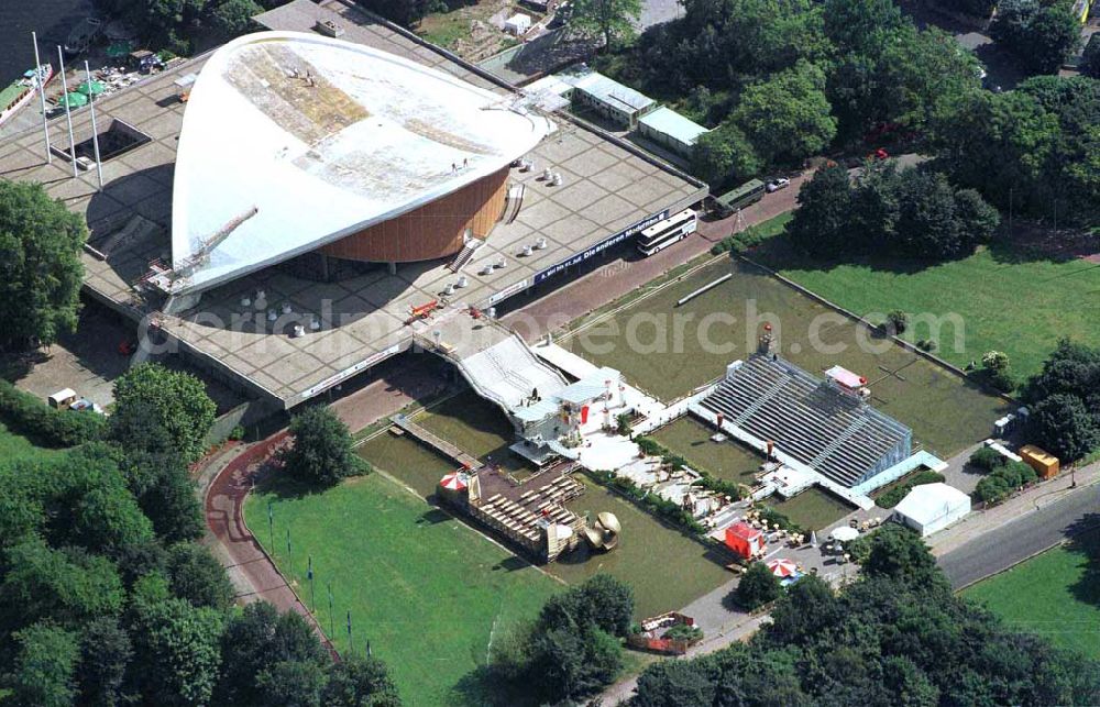 Aerial photograph Berlin - Tiergarten - Haus der Kulturen der Welt