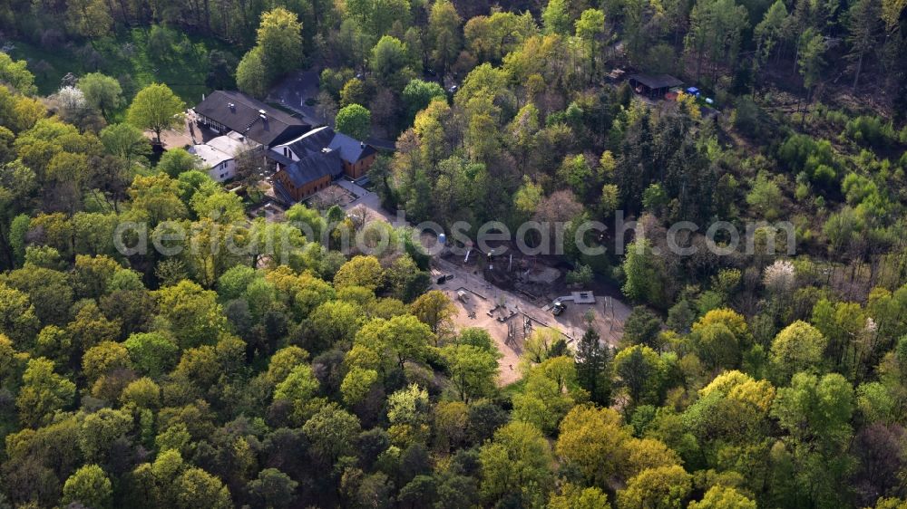 Bonn from above - House of nature in Bonn in the state North Rhine-Westphalia, Germany