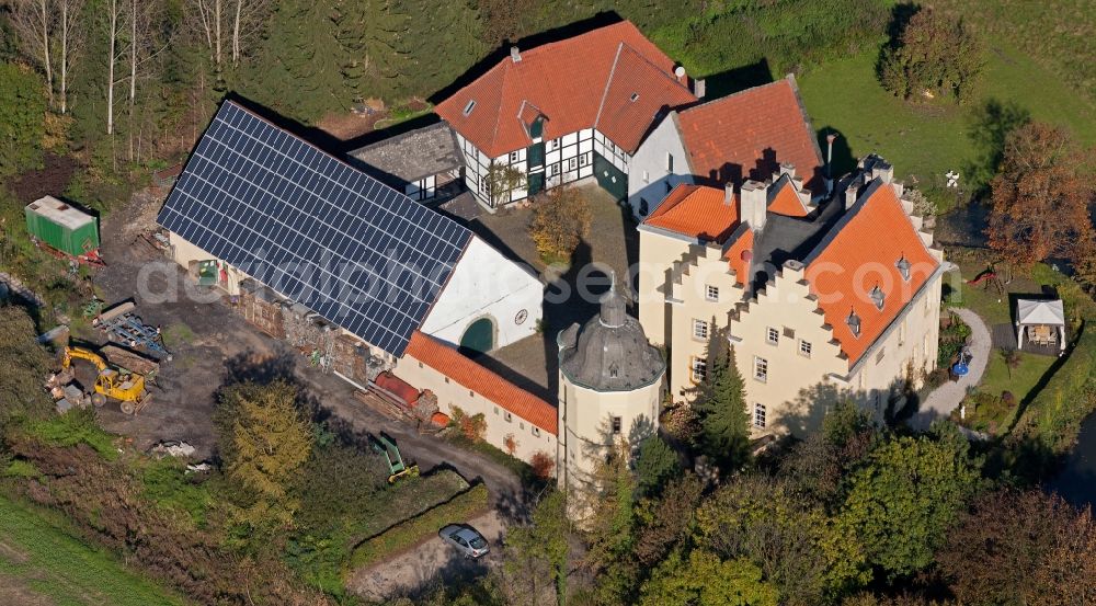 Aerial photograph Hamm - View of the castel Haus Reck in Hamm in the state North Rhine-Westphalia