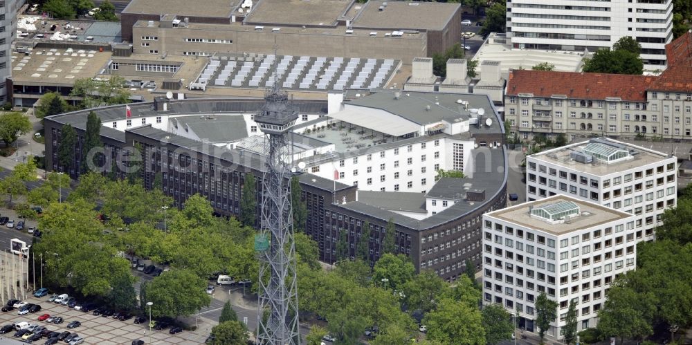 Berlin from the bird's eye view: House of Broadcasting at the Masur Allee in Berlin-Westend and seat of the Rundfunk Berlin-Brandenburg RBB