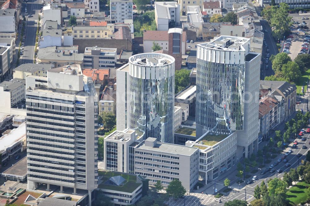 Offenbach am Main from above - Economy Building / Technical town hall ( Offenbach am Main ) at the Berliner Straße