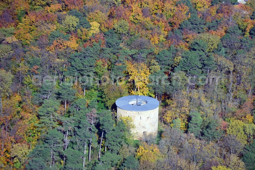 Aerial image Liebenburg - View of the Hausmannsturm in Liebenburg in the state Lower Saxony. The Hausmannsturm is located on the edge of the forest Forst Liebenburg