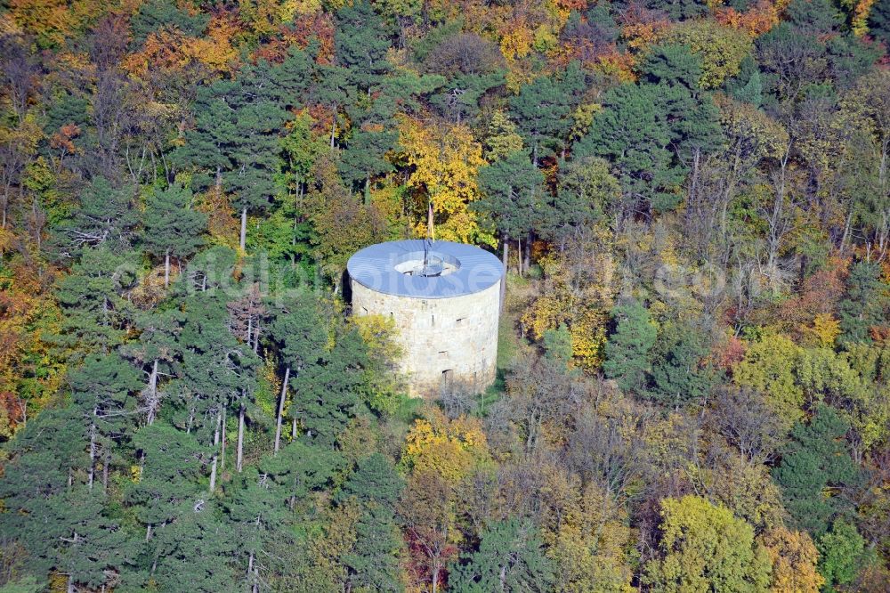 Aerial photograph Liebenburg - View of the Hausmannsturm in Liebenburg in the state Lower Saxony. The Hausmannsturm is located on the edge of the forest Forst Liebenburg