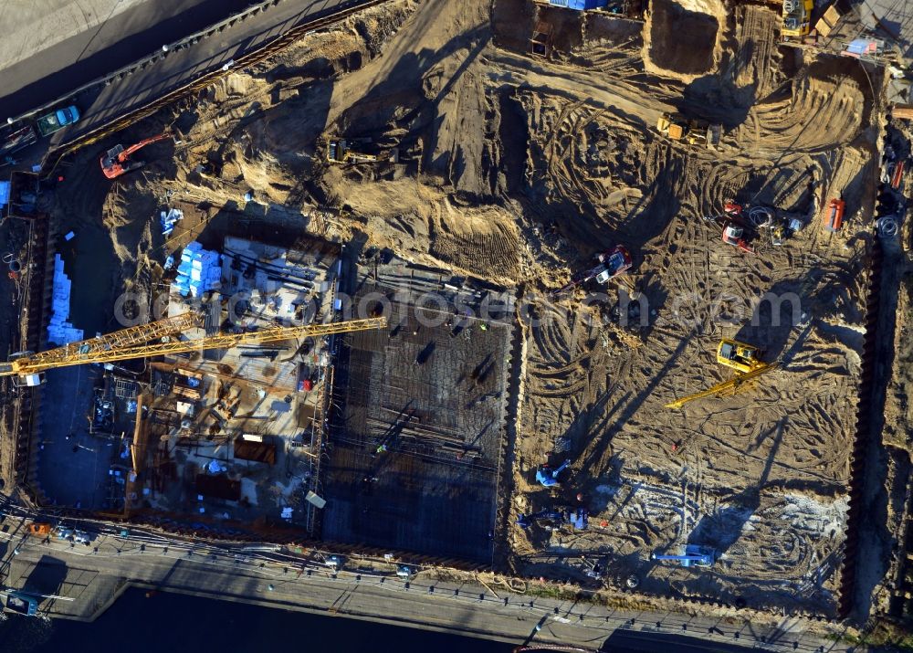 Aerial photograph Potsdam - View of the Havelbank construction in Potsdam in the state of Brandenburg