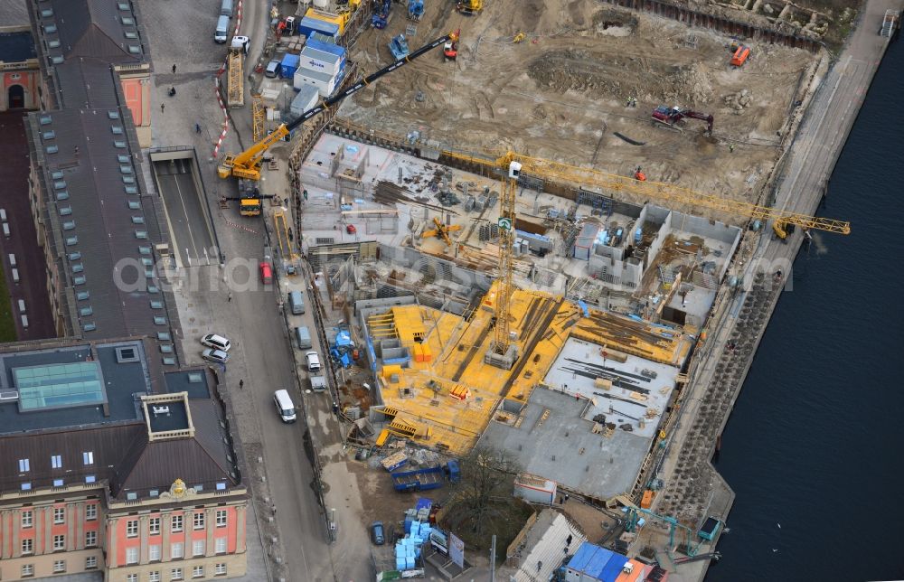 Aerial image Potsdam - View of the Havelbank construction in Potsdam in the state of Brandenburg