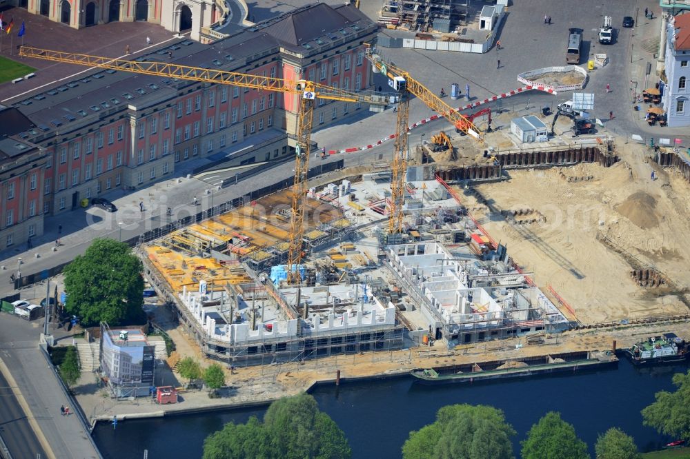 Aerial image Potsdam - View of the Havelbank construction in Potsdam in the state of Brandenburg