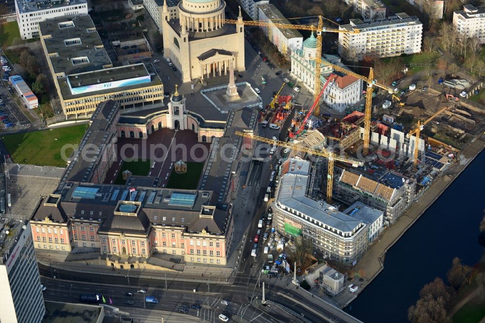 Aerial image Potsdam - View of the Havelbank construction in Potsdam in the state of Brandenburg