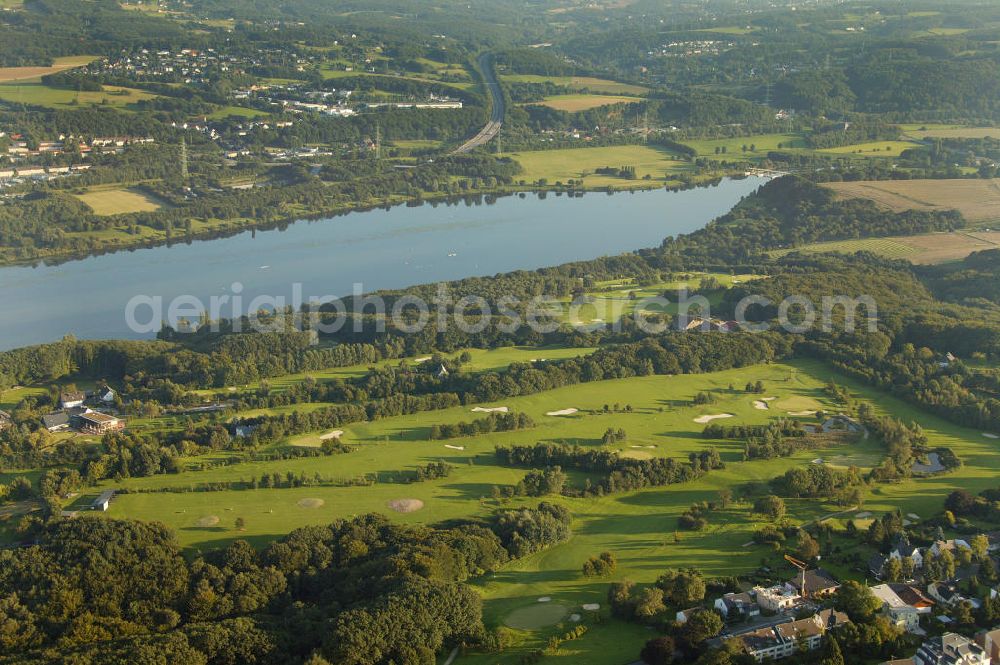 Aerial image Bochum - Blick auf einen Golfplatz be Bochum.