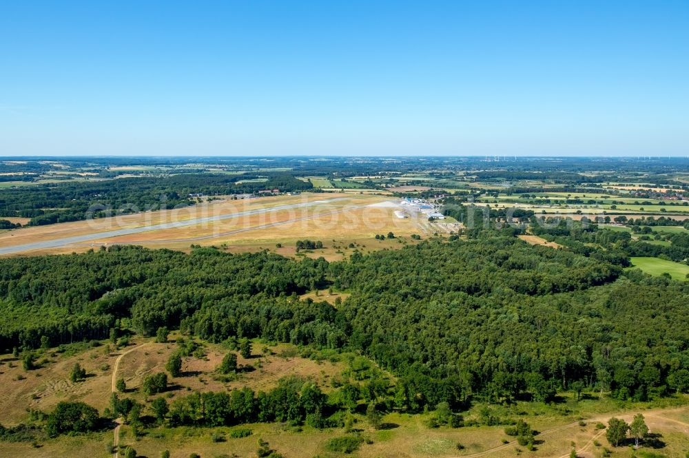 Lübeck from the bird's eye view: Heathland landscape of Wuhlsdorfer Heide in Luebeck in the state Schleswig-Holstein