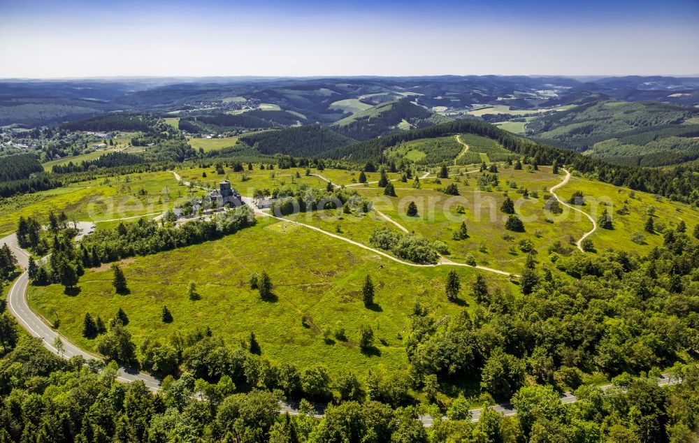 Aerial image Winterberg - Heathland in the mountains of Kahler Asten in Winterberg in the state North Rhine-Westphalia