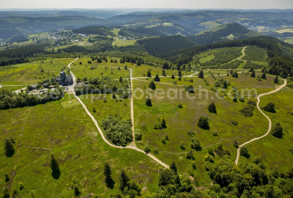 Aerial photograph Winterberg - Heathland in the mountains of Kahler Asten in Winterberg in the state North Rhine-Westphalia