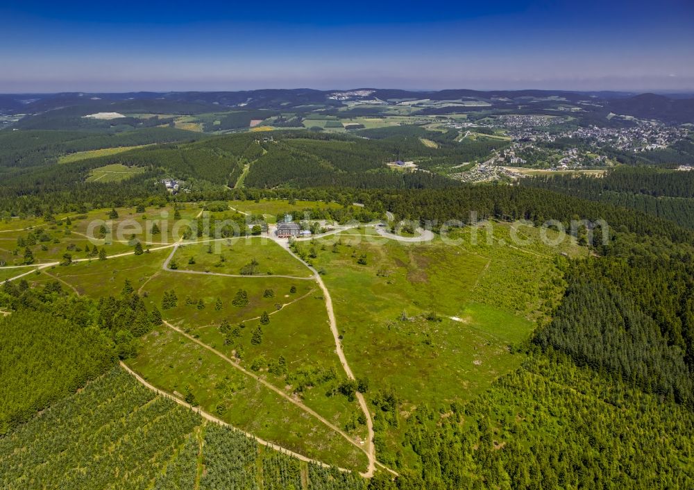 Aerial photograph Winterberg - Heathland in the mountains of Kahler Asten in Winterberg in the state North Rhine-Westphalia