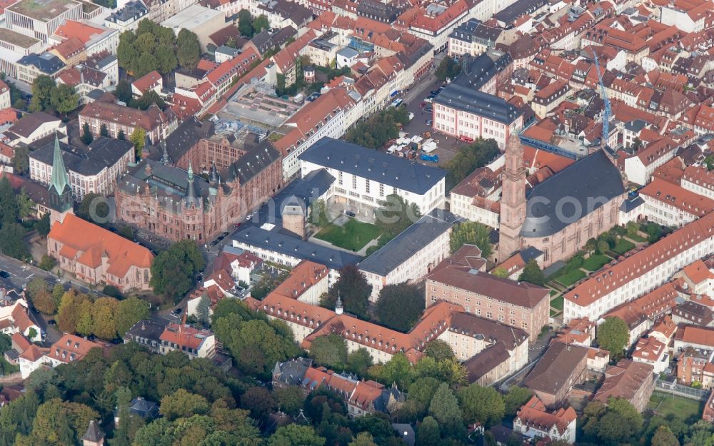 Aerial photograph Heidelberg - Heidelberg and Castle in Baden-Wuerttemberg