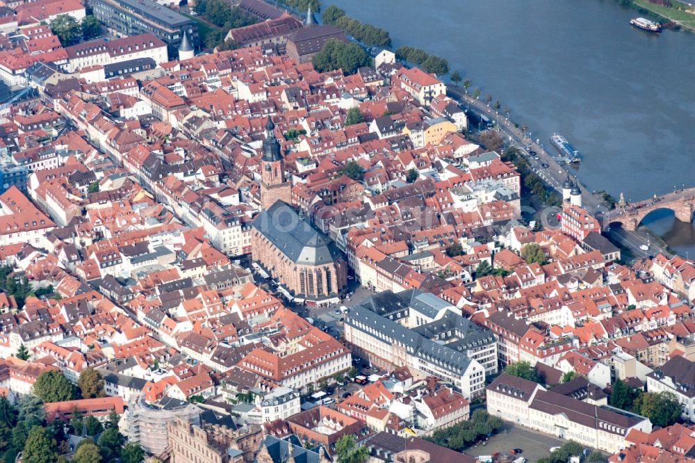 Heidelberg from the bird's eye view: Heidelberg and Castle in Baden-Wuerttemberg