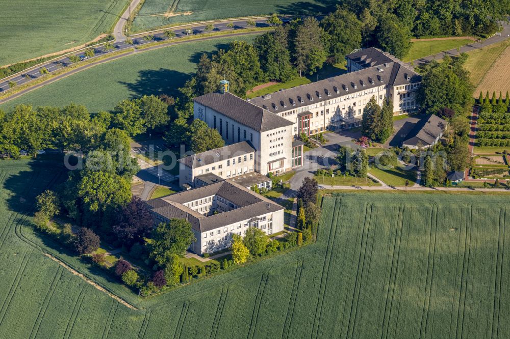 Aerial image Wickede (Ruhr) - Aerial view of the Holy Spirit Monastery in the district of Wimbern in Wickede (Ruhr) in the German state of North Rhine-Westphalia, Germany